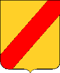 D'or à la barre de gueules