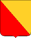 Tranché d'or et de gueules